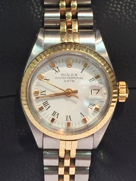 rolex donna foto nel polso|Orologio da polso Rolex Lady Datejust Ref 69178, oro giallo.